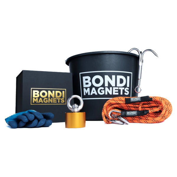 The Nugget beginner magnet fishing kit, 760kg magnet with full accessory set