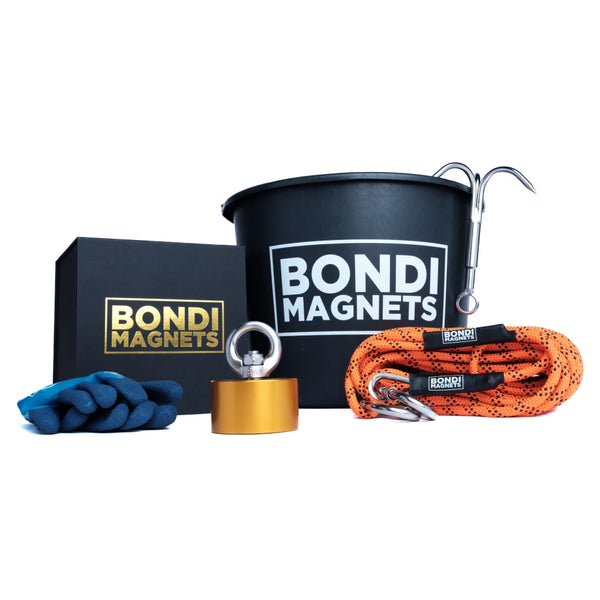 The Jackpot magnet fishing kit, 1080kg magnet with full accessory set