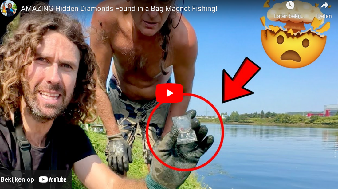 AMAZING Hidden Diamonds Found in a Bag Magnet Fishing!