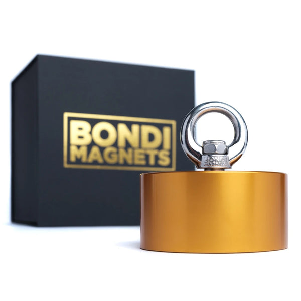 The Holy Moly 360 degree fishing magnet, 1800kg combined pull force