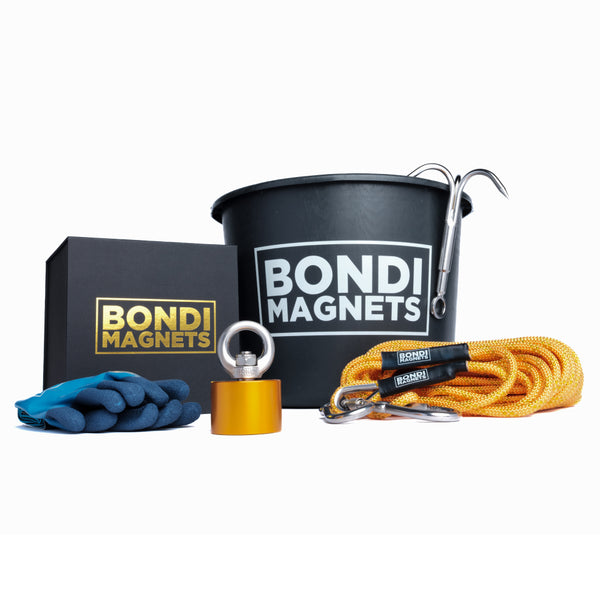 The Golden Nugget magnet fishing kit with limited edition golden rope