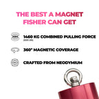 Der Bondi Pink Magnet - 1460 kg / 3220 lbs