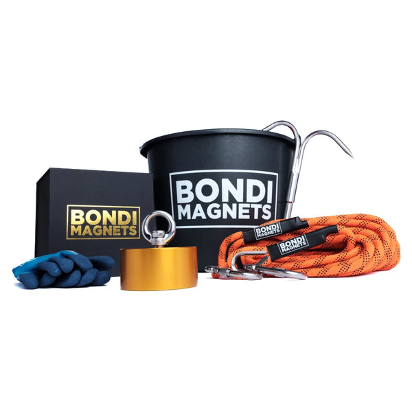 The Holy Moly magnet fishing kit, 1800kg magnet with full accessory set