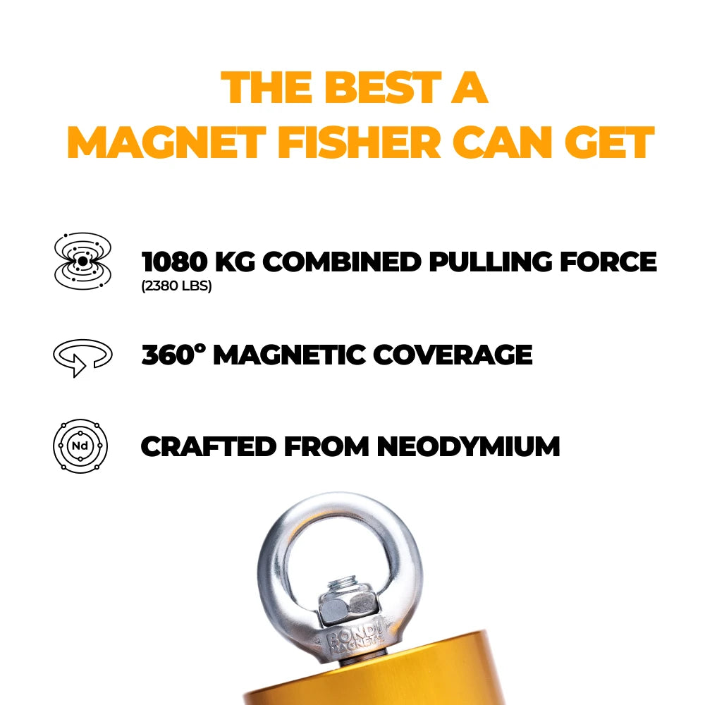 Der Jackpot Magnet - 1080 kg / 2380 lbs